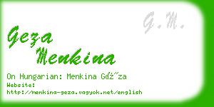 geza menkina business card